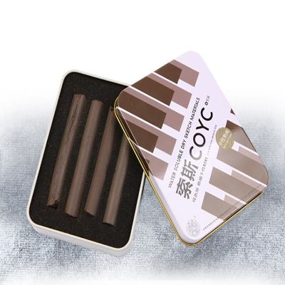 4 Pcs/box Sketch Charcoal Water-soluble Sketching Dry Materials Charcoal Brushes Charcoal Strips Art Painting Supplies