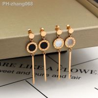 Fashion new tassel Roman numerals long section shell earrings earrings jewelry for women the best gift