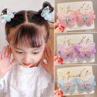 【hot】✁  2pcs Children Embroidery Hair Fashion 6Colors Hairpin Bangs Ponytail Hairgrips Baby Headwea