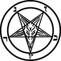 【cw】 Personality Car Stickers Goat Pentagram Accessories Motorcycle Cover Scratches Waterproof PVC 15cm x15cm