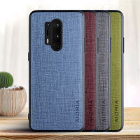 Case สำหรับ OnePlus 8 Pro 7 Pro 7T PRO 6 6T พร้อมดีไซน์ผ้ากันน้ำ CROSS วัสดุ PU + TPU 2in1