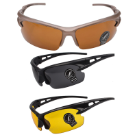 UV400 Night Vision Driving Goggles Cycling Sunglasses Mens Sun Glasses Eyewear