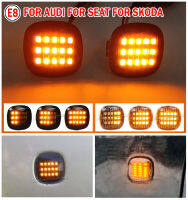 แบบไดนามิกด้านข้างเครื่องหมายแสงลำดับเลี้ยวไฟ LED สำหรับ S Koda Fabia O Ctavia Roomster อย่างรวดเร็วออดี้ A3 8L A4 8D A4 B5 A8 D