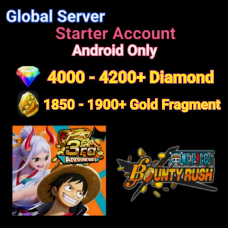 One Piece Bounty Rush Account Super Starter Global Android