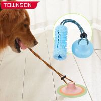 Suction Cup Dog Toy For Chewers Pet Molar Bite Toy Dog training Toy Dog Chew Rope Ball Sucker Leakage Food Toy