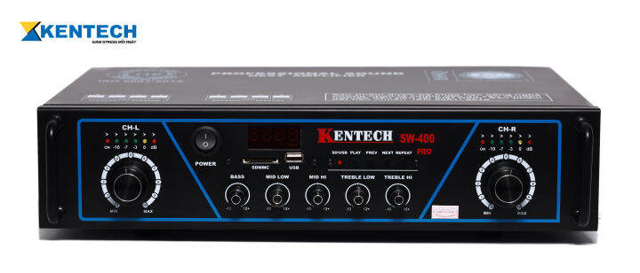 KENTECH | Amply Nuôi Yến Kết nối 400 loa ru, hỗ trợ chip âm thanh Hifi |  Hàng Chính Hãng | Bảo Hành 12 Tháng | SW-400 PRO 