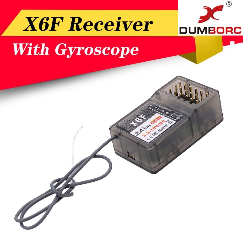 DUMBORC X6F 2.4G Radio Control System Receiver for Domborc  X6 Transmitter 