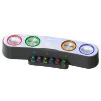 Newrixing NR555บลูทูธเล่นเกม LED สีสันสดใสอุปกรณ์เสริมลำโพง TF &amp; FM