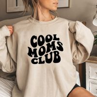 Cool Moms Club Sweatshirt Mom Life Sweatshirts Women Long Sleeve Pullover Casual Graphic Hoodies Mothers Birthday Gift