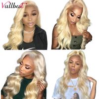 Vallbest 613 Blonde Lace Front Wig Brazilian Body Wave Lace Front Human Hair Wigs Pre Plucked With Baby Hair 613# Remy Lace Wig Gift ของขวัญ