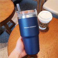 Starbuck Cup 2022 Classic Father S Day Stanley Stainless Steel Straw Cup Insulation Cup Drinking Cup Simple