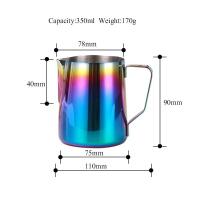 เหยือกสแตนเลสสำหรับทำกาแฟเหยือกบาริสต้ากาแฟทำจากพิชเชอร์ขนาด600มล. เหยือกสแตนเลสสำหรับชงกาแฟแก้วลาเต้