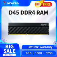 ADATA XPG D45 DDR4 RAM 16GB 8GB PC4 3200Mhz 3600Mhz U DIMM 288pin สำหรับคอมพิวเตอร์พีซีเดสก์ท็อป Memoria Ram CL1618 8G 16G ใหม่