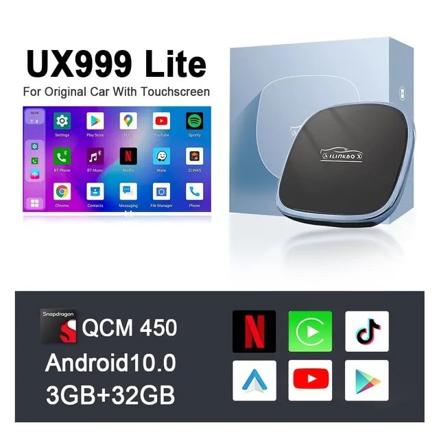 Carplay Ai Box Netflix Auto Wireless Carplay Ux999lite Spotify Youtube