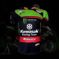 เสื้อโมโตจีพี MotoGP Kawasaki Racing เสื้อยืดคอกลม คาวาซากิ เรสซิ่ง #WB0005 รุ่น โจนาทาน รี#1  ไซส์ S-3XL