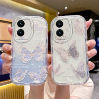 เคส Y16 Vivo แฟชั่นดีไซน์รูปผีเสื้อที่สวยงามสำหรับเด็กผู้หญิงเคสเคสซิลิโคนกันกระแทกโทรศัพท์แบบนิ่มเคสป้องกันฝาหลัง