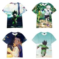 2023 Men S Casual HUNTER × HUNTER 3D พิมพ์เสื้อยืดคอกลมแขนสั้นผู้ชาย