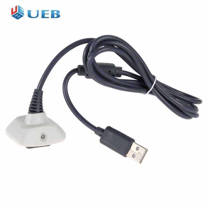 USB Play สายชาร์จสำหรับชาร์จคอนโทรลเลอร์ไร้สาย XBOX 360 Lazada.co.th