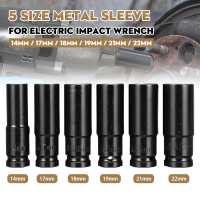 6pcs Electric Impact Wrench Hexs Socket Head Set Kit 6 Sleeve 14-22mm for Makita Wrench Electric Drill Wrench Screwdrivers