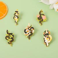 【YF】◆℗☁  Snakes Enamel Pins Custom Punk Flowers Vine Phase Brooch Lapel Badge Gothic Jewelry for Friend Wholesale