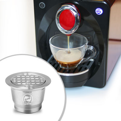☕ Coffee Capsule Reusable Filter Pod Tamper Stainless Steel Crema Coffeeware For NMachine Inissia C40,D40,F111 Lattissima One,Pro,Expert,Creatista Plus,Essenza Mini C30