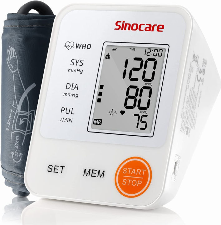 how to use sinocare blood pressure monitor