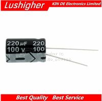 10PCS 100V220UF 13*21mm 220UF 100V 13x21 mm Aluminum Electrolytic Capacitor DIP WATTY Electronics