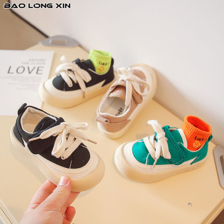 baolongxin-รองเท้าเด็กเด็กชายและแบบเกาหลีของเด็กผู้หญิงรองเท้าผ้าใบเด็กๆลำลองรองเท้าเด็กรองเท้าใหญ่