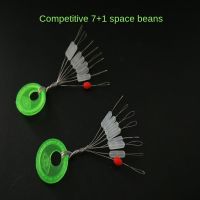 Line Tackle Accessories Fishing Bobber Stopper Float transparent Rubber Bean 7+1 Soft Space Beans Lakes Rivers Sea  Lures  Baits