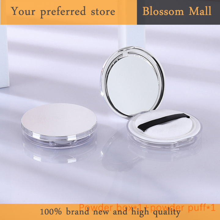 Blossom Portable Ultra Thin Plastic Powder Box Loose Pot Travel Makeup Jar Sifter Container