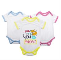 Free Shipping 5pcs/lot New style Sublimation Blank Baby crawling suit baby onesie For Sublimation INK Print DIY