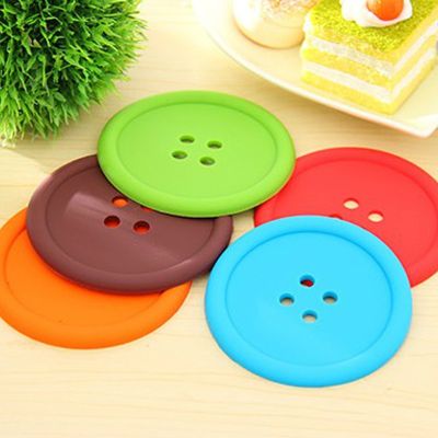 Multifunctional Round Heat Resistant Silicone Mat Cup Coasters Non-slip Pot Holder Table Placemat Kitchen Accessories Tool