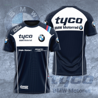 BMW Motorrad Summer WorldSBK Team Tyco Advantec T Shirt Summer Short Sleeve Fashion Men T Shirts Clothing Large Size Blouses Trendy mens versatile T-shirt