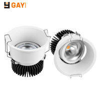 Round LED Anti-glare Recessed Ceilinlight 5W 7W 10W 15W 20W LED Downlight AC220V 230V for Indoor Ho Room Lighting