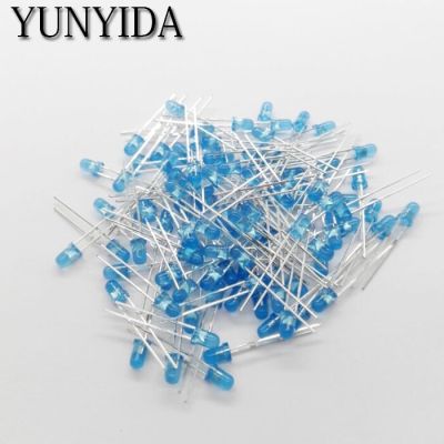 Blue    3mm   LED    BLUE    light-emitting diode  100pcs/lot Electrical Circuitry Parts