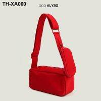 DEYJA COO2023 new solid fashion sports bag red casual diagonal toast cloth
