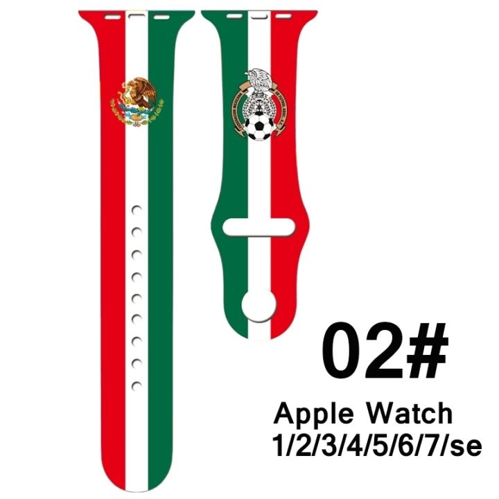 flag-series-silicone-strap-for-apple-watch-band-49-44-40-45-41-38-42mm-football-watchband-bracelet-iwatch-serie-3-4-5-6-se-7-8