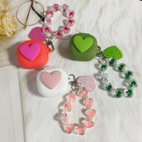 For JBL WAVE FLEX Case Cute Love Earphone Silicone Cover with WristChain Lanyard hearphone box fundas Wireless Earbuds Accessories