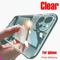 Shockproof Silicone Clear Phone Case For iPhone 11 7 XR Case Soft Back Cover For iPhone 11 12 13 Pro XS Max X 8 7 6 6s Plus Case