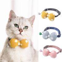 Cat Collar Bell จี้อุปกรณ์เสริมเครื่องแต่งกายปรับ Bow Collar สุนัขขนาดเล็กสร้อยคอเครื่องประดับ Pet Accessory