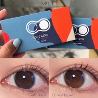 รุ่นMild Softlens - (Coffee black , Dark black) คอนเเทคเลนส์รายปี (วัสดุMPCเลนส์นิ่ม99.99%) Idollens