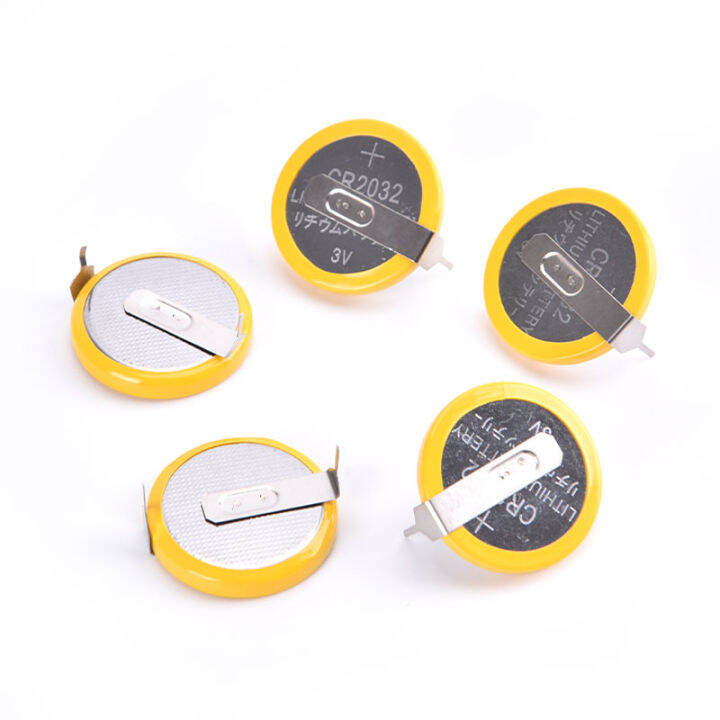 5Pcs/Lot CR2032 Tabs Solder Foot Soldering Welding Battery Coin