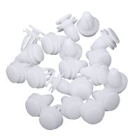 20 Pcs Car White Rivet Door Trim Clips Fastener