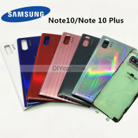 Original Note10 ฝาหลังสำหรับ Samsung Galaxy Note 10 Plus ด้านหลังฝาครอบกระจกประตู + การเปลี่ยนเลนส์กล้องด้านหลัง