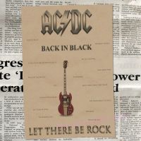 【sought-after】 sgm099 Acdc ออสเตรเลีย/วงร็อควินเทจสติกเกอร์โปสเตอร์วินเทจ/6001โปสเตอร์ตกแต่งห้อง ACDC/Malcolm/Angus Kraft