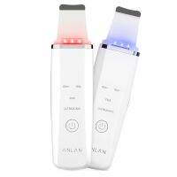 [COD]ANLAN Red Blue Light Ultrasonic Skin Scrubber ทำความสะอาดผิวหน้า Lifting Ion Massager Cleaner