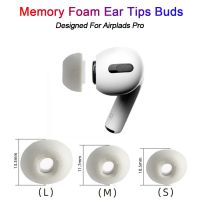 ◑ 1 pair Black/White Wireless Bluetooth Ear Buds For Apple Airpods Pro Replacement Earphone Air Memory Foam Sleeve Ear Tips Cap