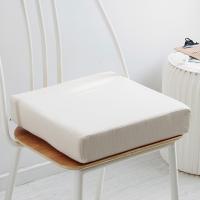 ⊙✉▽ Memory Foam Cushion Square Sponge Seat Mat Solid Color Non-Slip Seat Cushion Chair Back Cushion Dual-Use Soft Protect Hips Mats