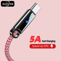 AUOVIEE 5A ไนล่อนอย่างรวดเร็วชาร์จ USB Type C เคเบิ้ล M Icro สาย USB สำหรับ IPhone ซัมซุง Xiaomi USB ชาร์จสายเคเบิลข้อมูลสายโทรศัพท์มือถือ