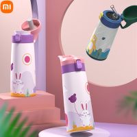 ℗♠☽ Xiaomi 350/500ml Kids Thermos Bottle Double Stainless Steel 316 Vacuum Flask Cup Children Cute Cartoon Thermal School Water Mug